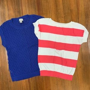 Ann Taylor Loft Short sleeve sweater bundle - XS